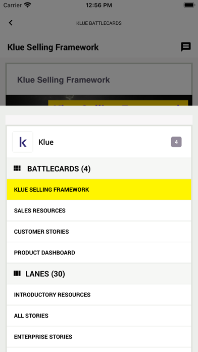 Klue - Competitive Enablement Screenshot