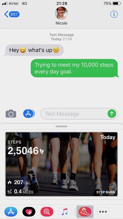 Steps Burn Pedometer Screenshot