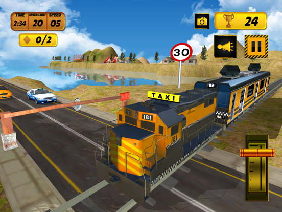 Screenshot #5 pour Hilly Train Taxi Adventure