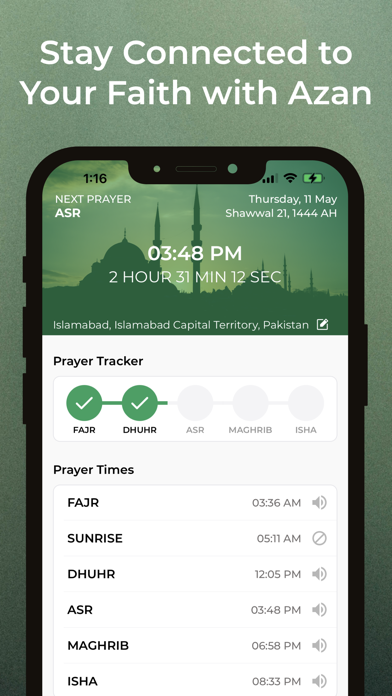 Azan - Prayer Time, Athan Screenshot