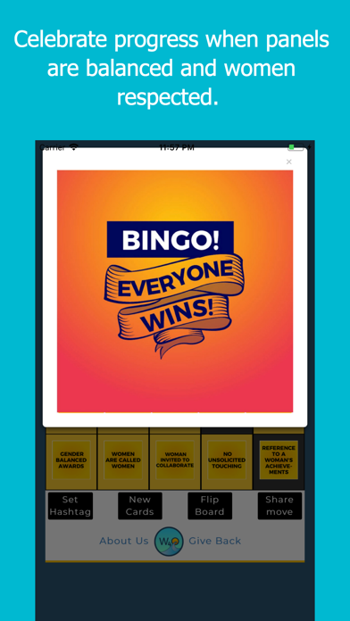Gender Balance Bingo Screenshot