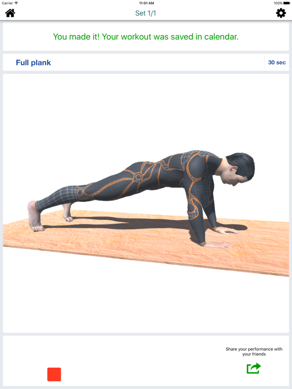 Screenshot #6 pour 5 Min Super Plank Workout