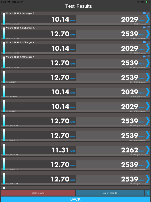 Ampère - informações de carga da bateria Captura de tela