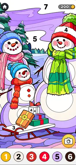 Game screenshot Paint Book Christmas Edition mod apk