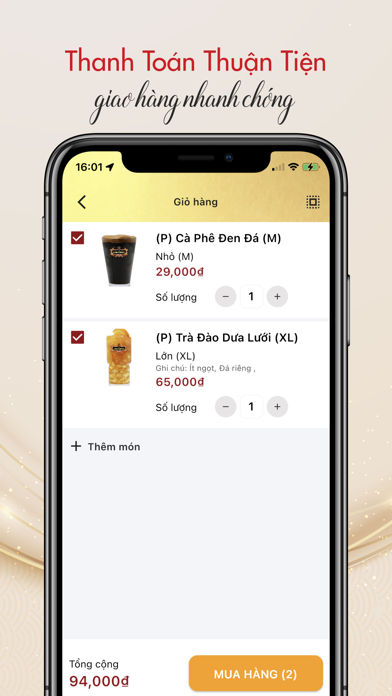 King Coffee Super App Screenshot