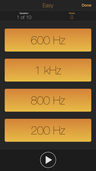 Quiztones: EQ Ear Training Screenshot