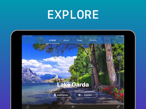 Lake Garda Travel Guide iPad screenshot 3 - Navigation app