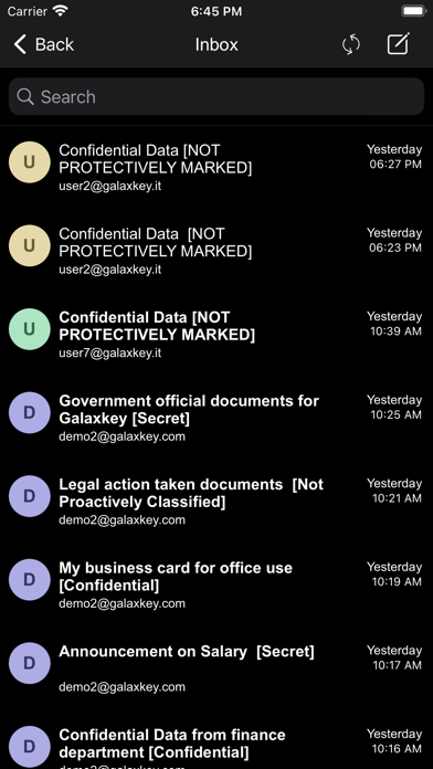 Galaxkey Screenshot