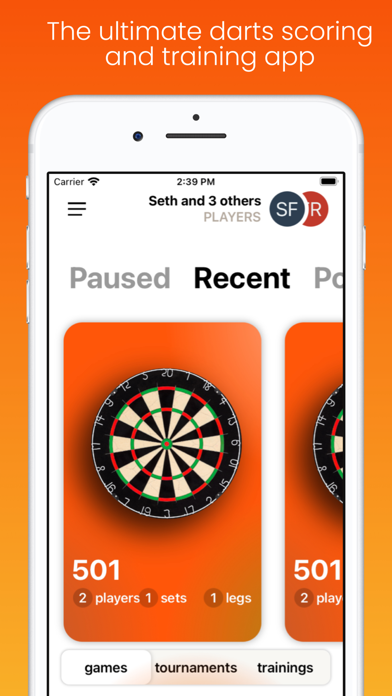 Dart Scores Screenshot