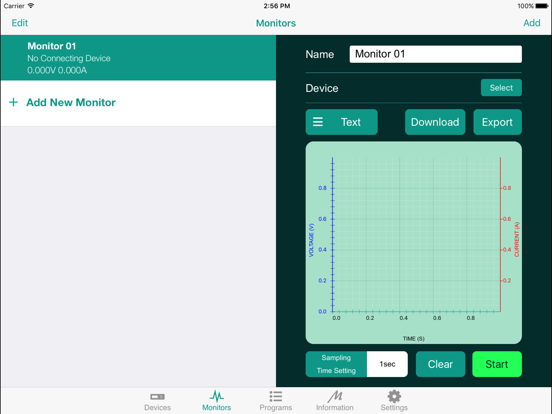 Manson Power Supply Remote App iPad screenshot