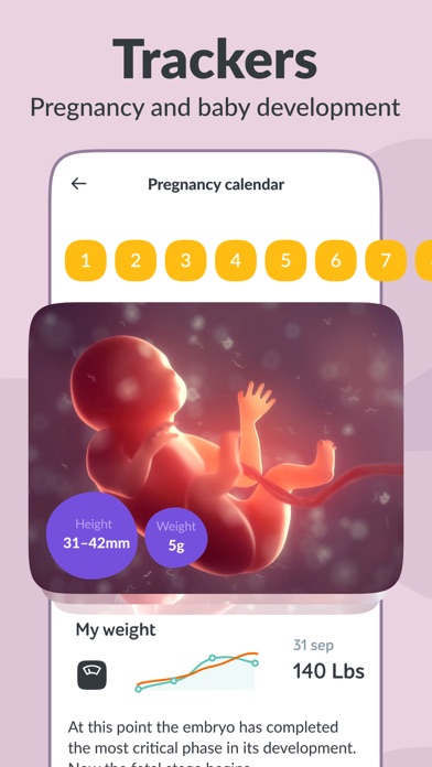 Pregnancy Tracker Mom.Life App Screenshot