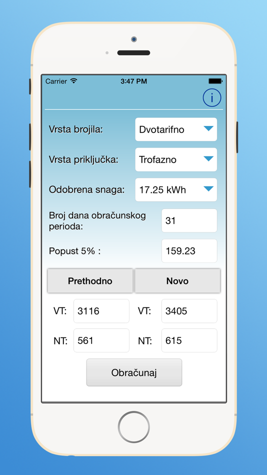 #1. Račun za struju (iOS) 由: Ivan Marinkovic