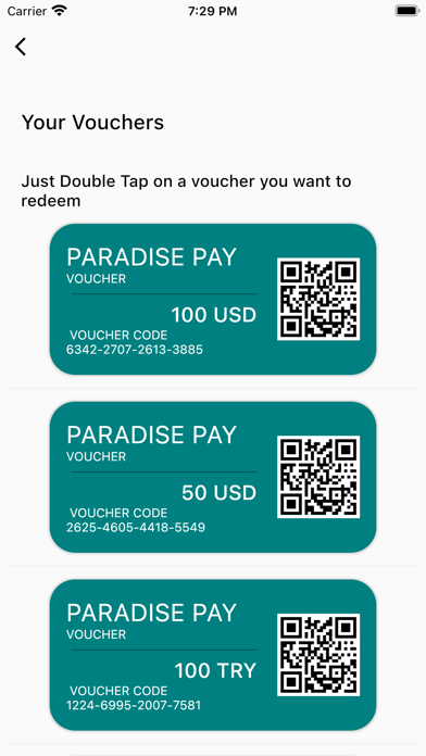 PARADISE PAY Screenshot