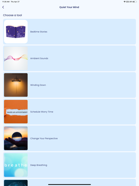CBT-i Coach iPad screenshot 6 - Health & Fitness app