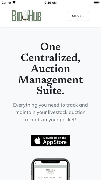 BidHub Auction Suite Screenshot