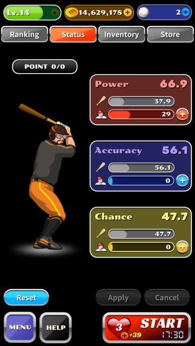 Inning Eater (Baseball game) Screenshot