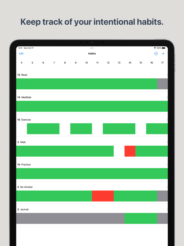 ‎Habit Tracker - HabitBoard Screenshot