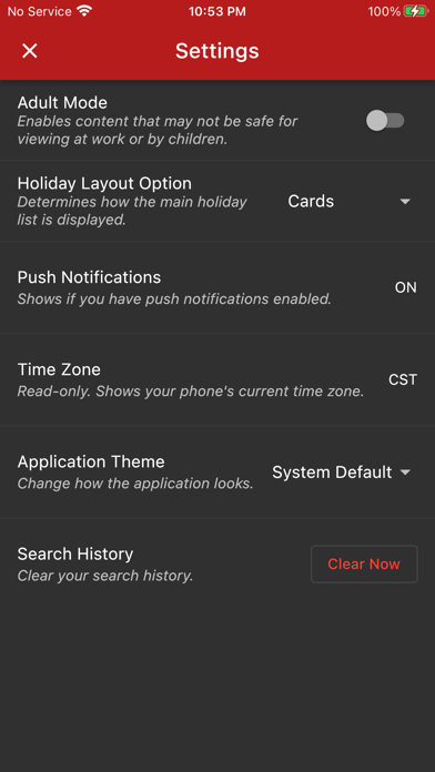 Checkiday - Holiday Calendar Screenshot