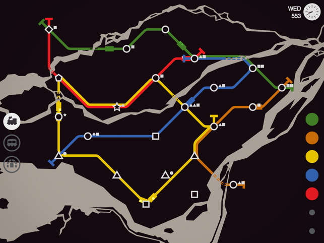 Екранна снимка на Mini Metro
