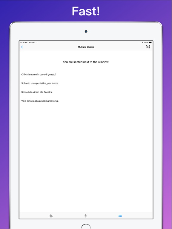 Learn Italian + © iPad screenshot 7 - Education app