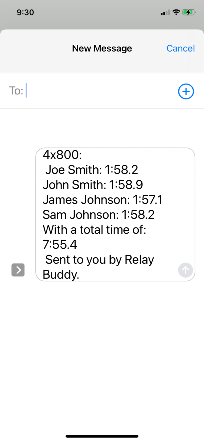 Relay Buddy Race Timer