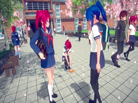 アニメ 高い 学校 女の子 生活 3Dのおすすめ画像1