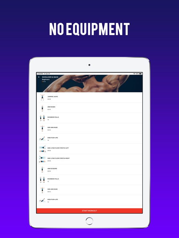 Screenshot #5 pour Men Workout - Home Workout