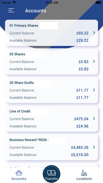 City FCU Mobile Banking Screenshot
