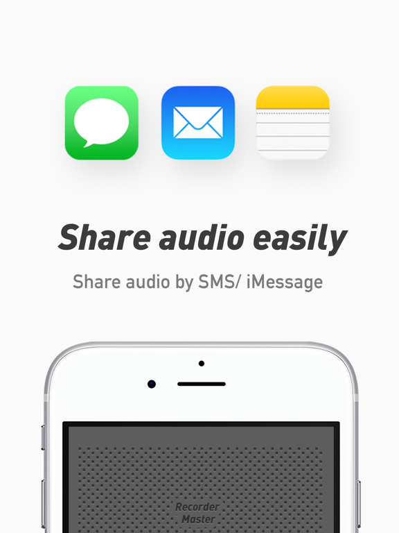 Voice Recorder & Memo App iPad screenshot