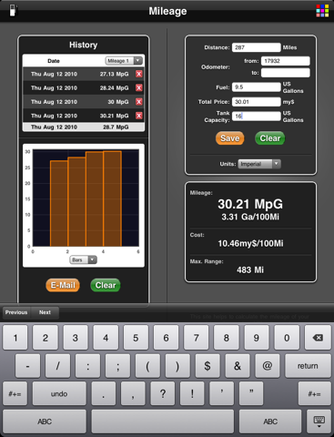 Screenshot #4 pour Mileage