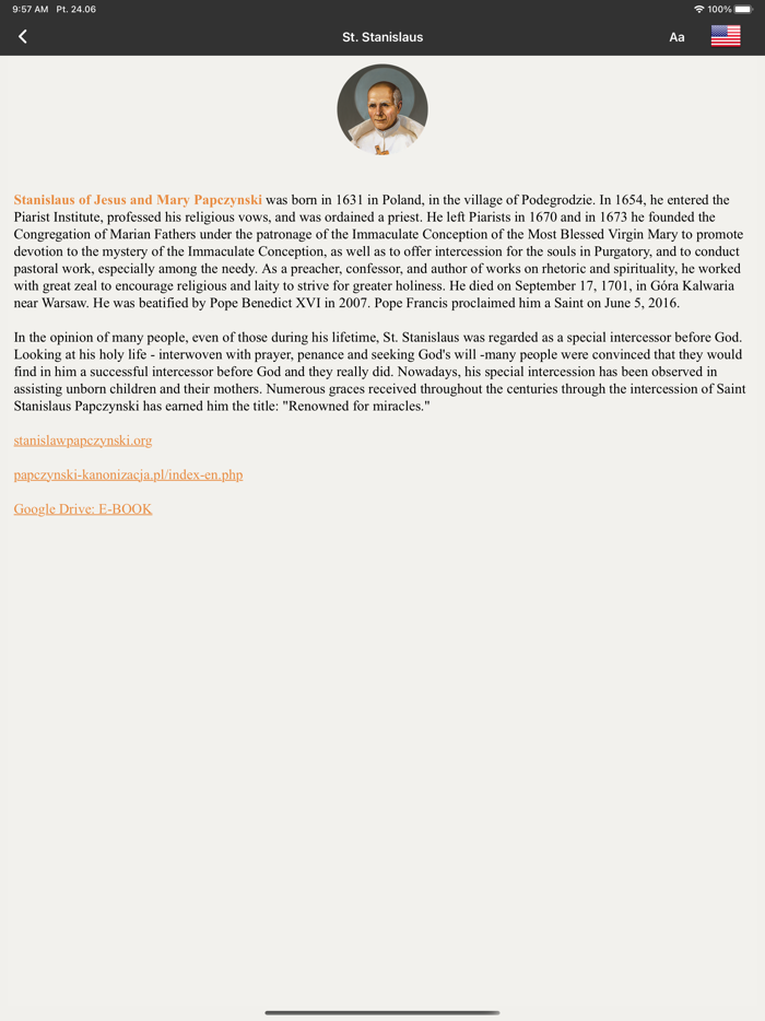 Stanislaus Papczynski Novena