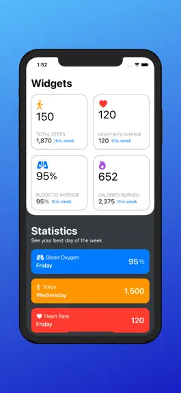 Game screenshot Health&Fitness Health Widgets apk
