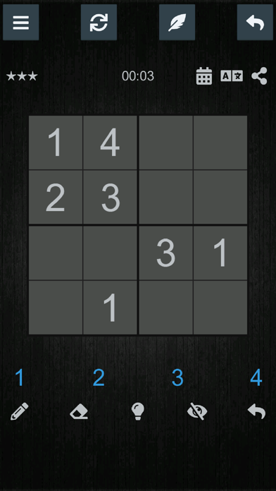Screenshot #2 pour ™ Sudoku 4x4