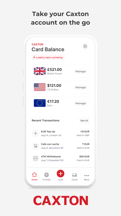 Screenshot #3 pour Caxton Currency Card