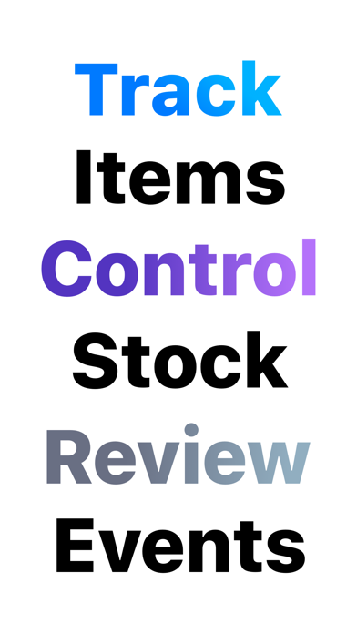Inventory List Tracker Screenshot