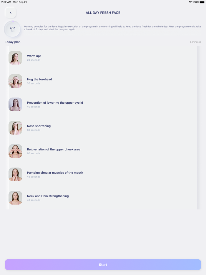 Yoga Facial by Face Fly App