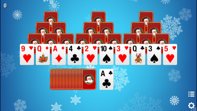 Screenshot #2 pour Christmas Tri-Peaks Solitaire