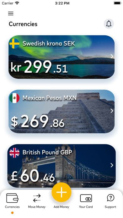 Hays Travel Currency Card Screenshot