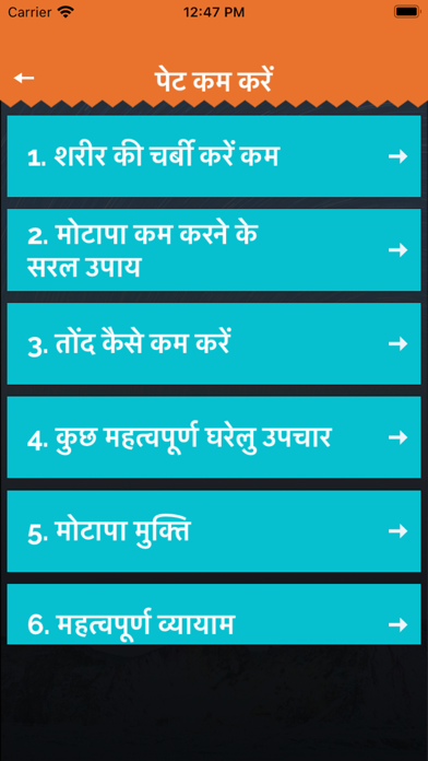 Weight Loss Hindi Diet Planner Screenshot