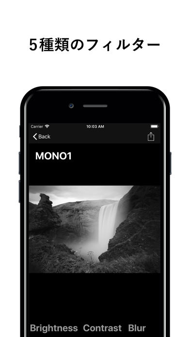 Mono Cam - モノクロ写真専用アプリのおすすめ画像2
