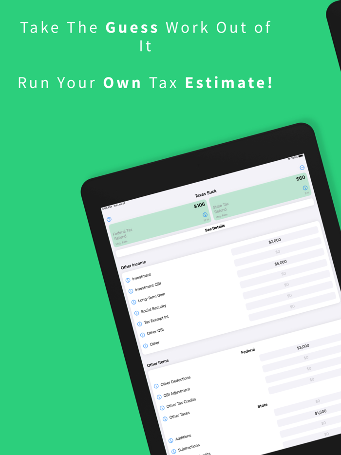 Taxes Suck USA Tax Calculator