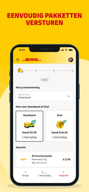 Peregrination Pekkadillo huurder Mijn DHL in de App Store