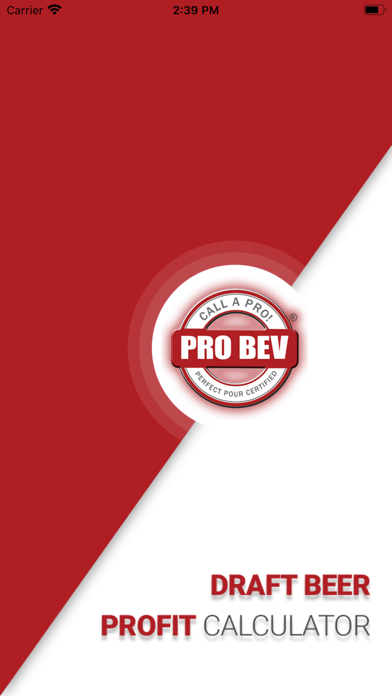 Draft Beer Profit Calculator Screenshot
