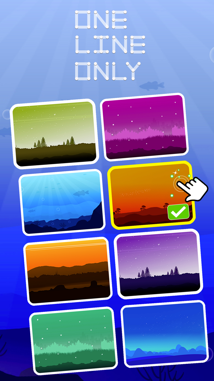 One line only  dot to dot