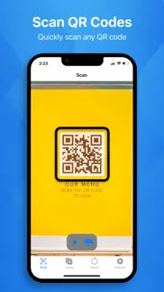 scan qr code. iphone screenshot 1