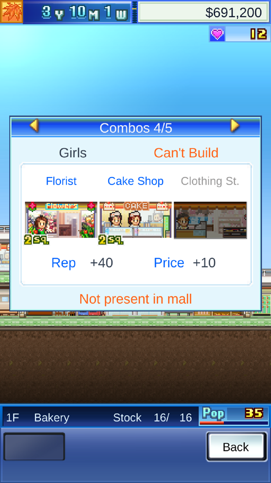 #2. Mega Mall Story (iOS) โดย: Kairosoft Co.,Ltd
