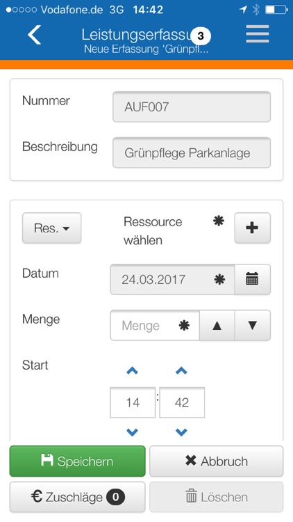 Mobile Leistungserfassung screenshot-3
