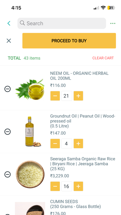 Ulamart Organic Online Shop Screenshot