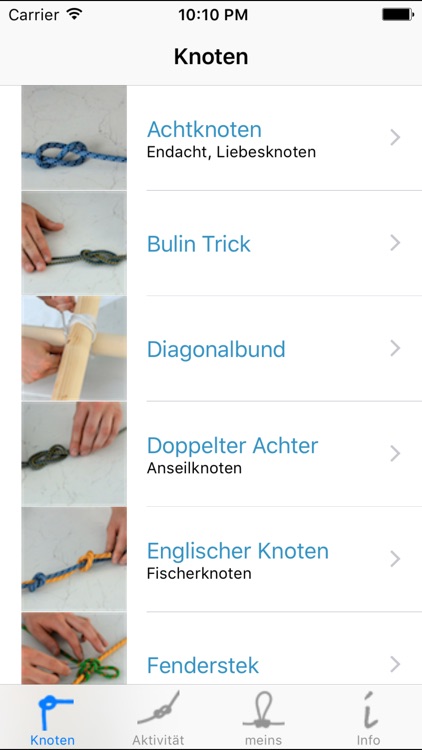 Knoten Video Trainer