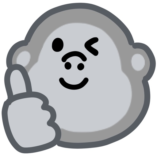 cutee gorilla sticker